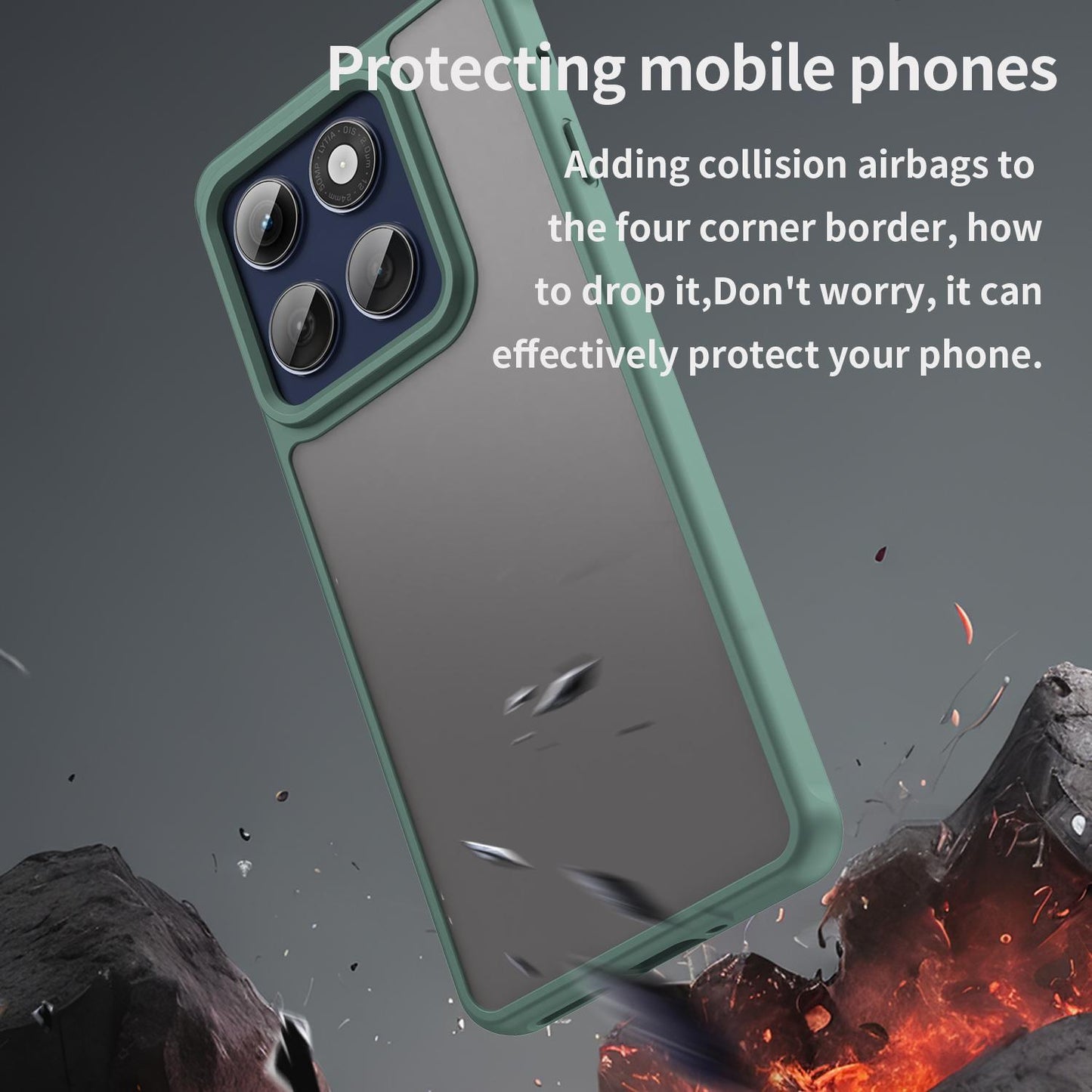 Motorola Edge 60s Pro 5G TPU Hybrid PC Frosted Phone Case with Durable Scratch, Dirt & Wear Protection, Precise Cutouts, Lightweight Easy-Fit Slim Cover