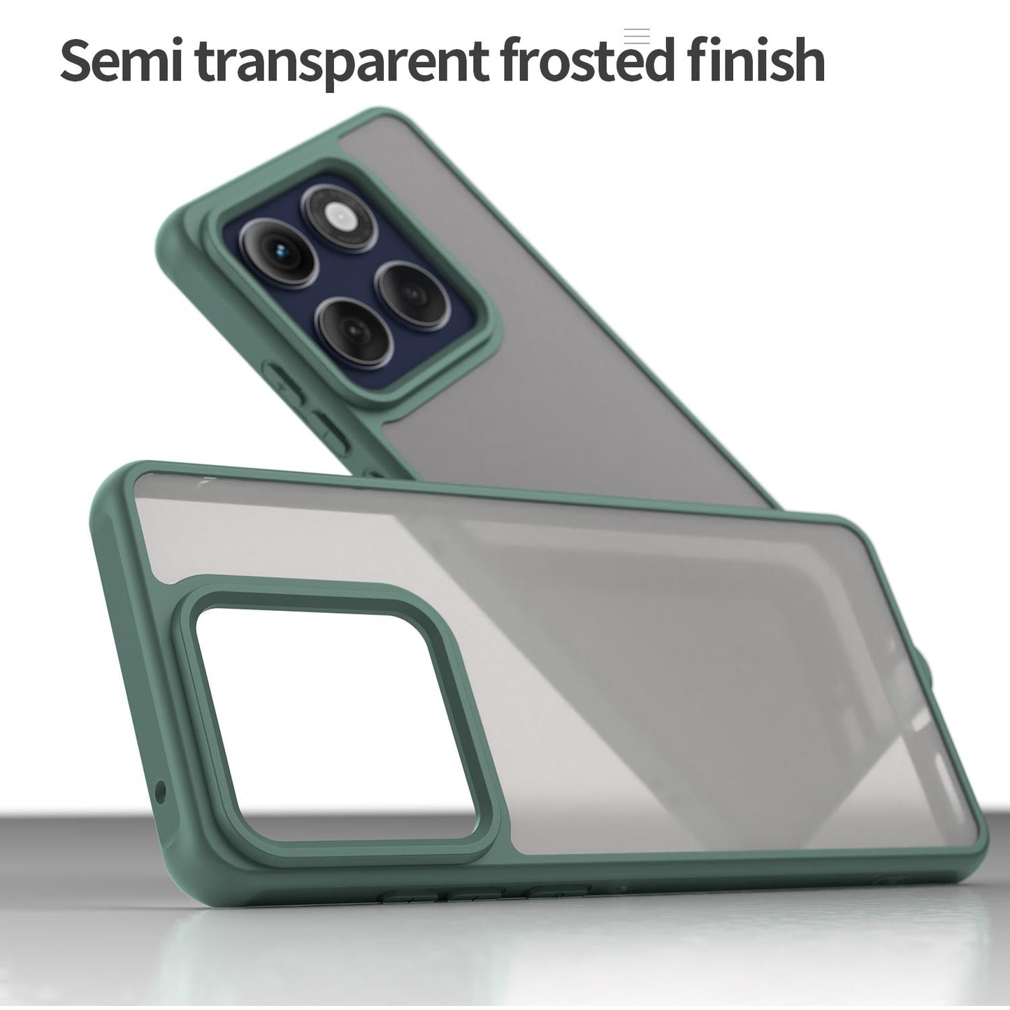 Motorola Edge 60s Pro 5G TPU Hybrid PC Frosted Phone Case with Durable Scratch, Dirt & Wear Protection, Precise Cutouts, Lightweight Easy-Fit Slim Cover