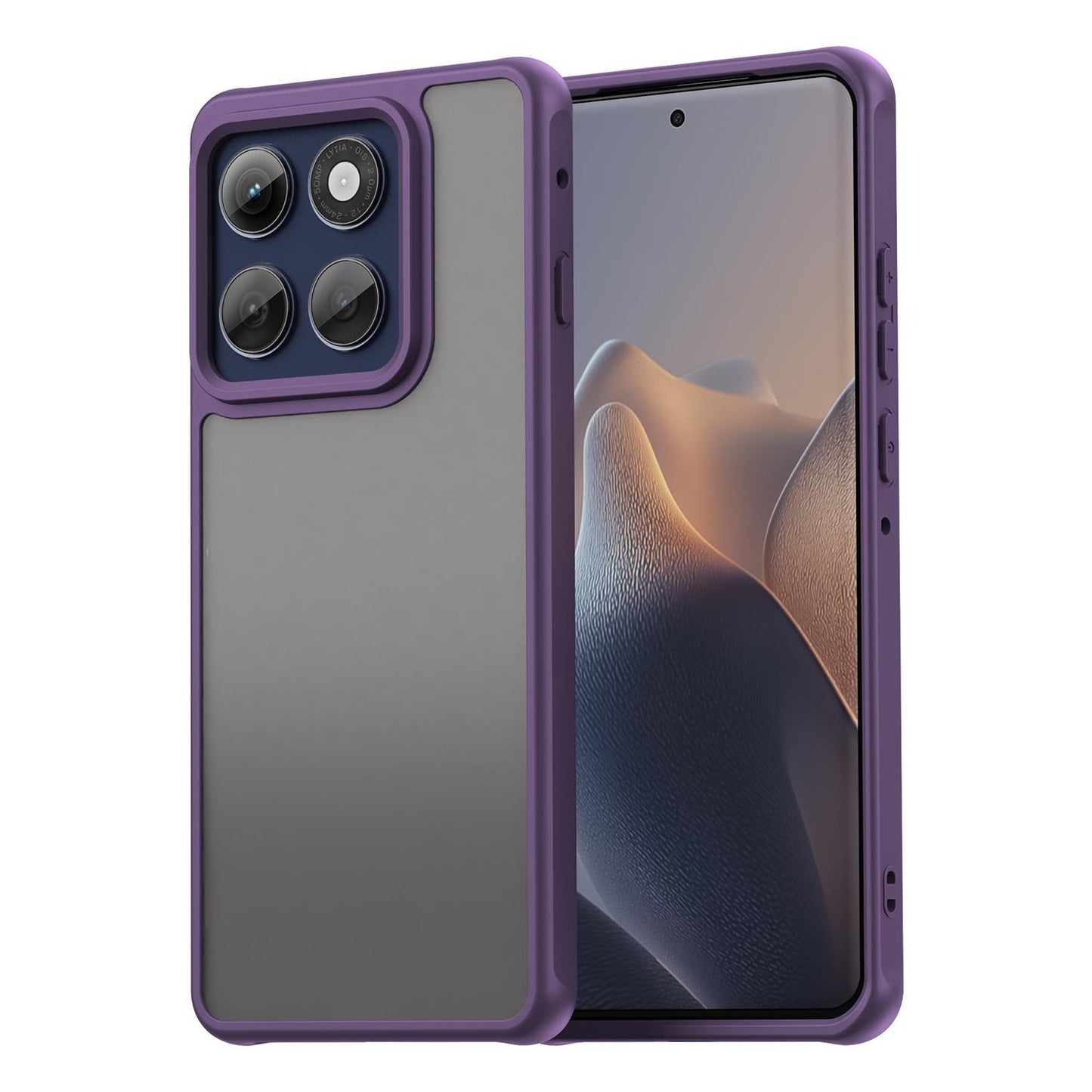 Motorola Edge 60s Pro 5G TPU Hybrid PC Frosted Phone Case with Durable Scratch, Dirt & Wear Protection, Precise Cutouts, Lightweight Easy-Fit Slim Cover