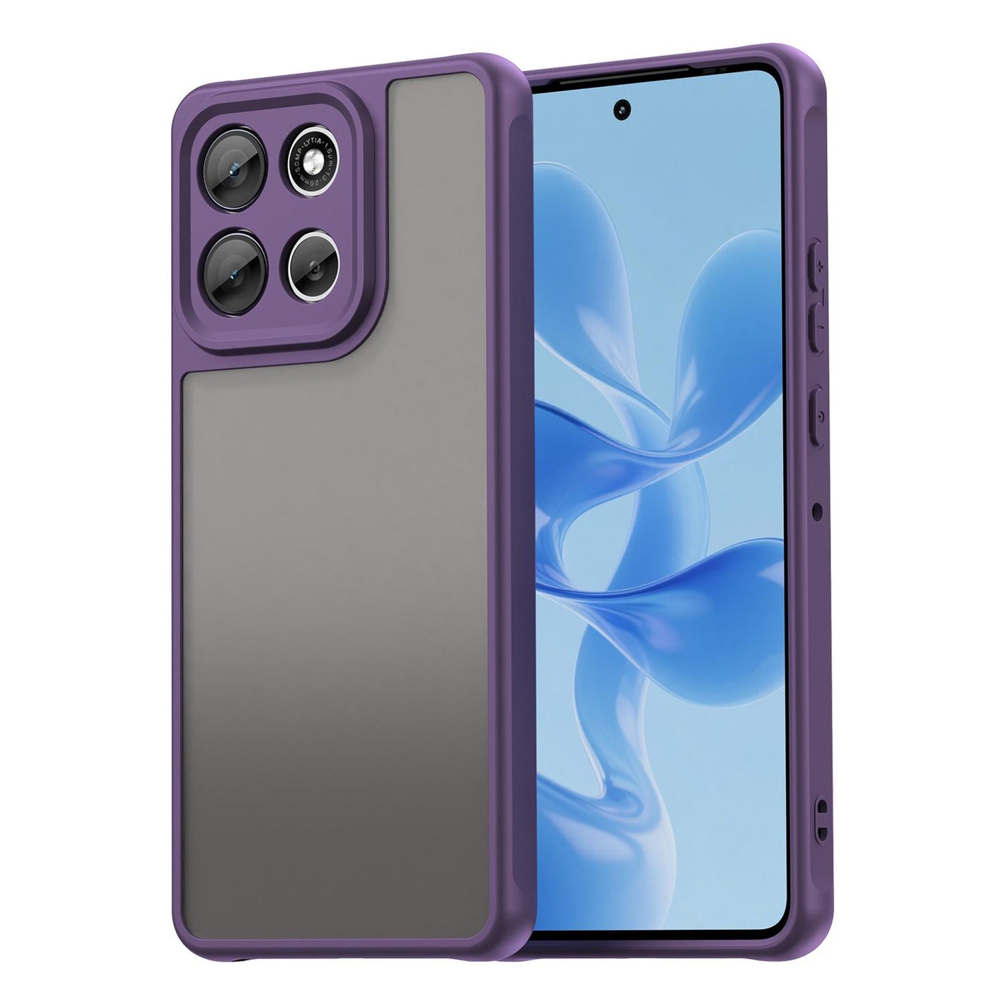 Motorola Moto G100 Pro 5G TPU Hybrid PC Frosted Phone Case with Durable Scratch, Dirt & Wear Protection, Precise Cutouts, Lightweight Easy-Fit Slim Cover
