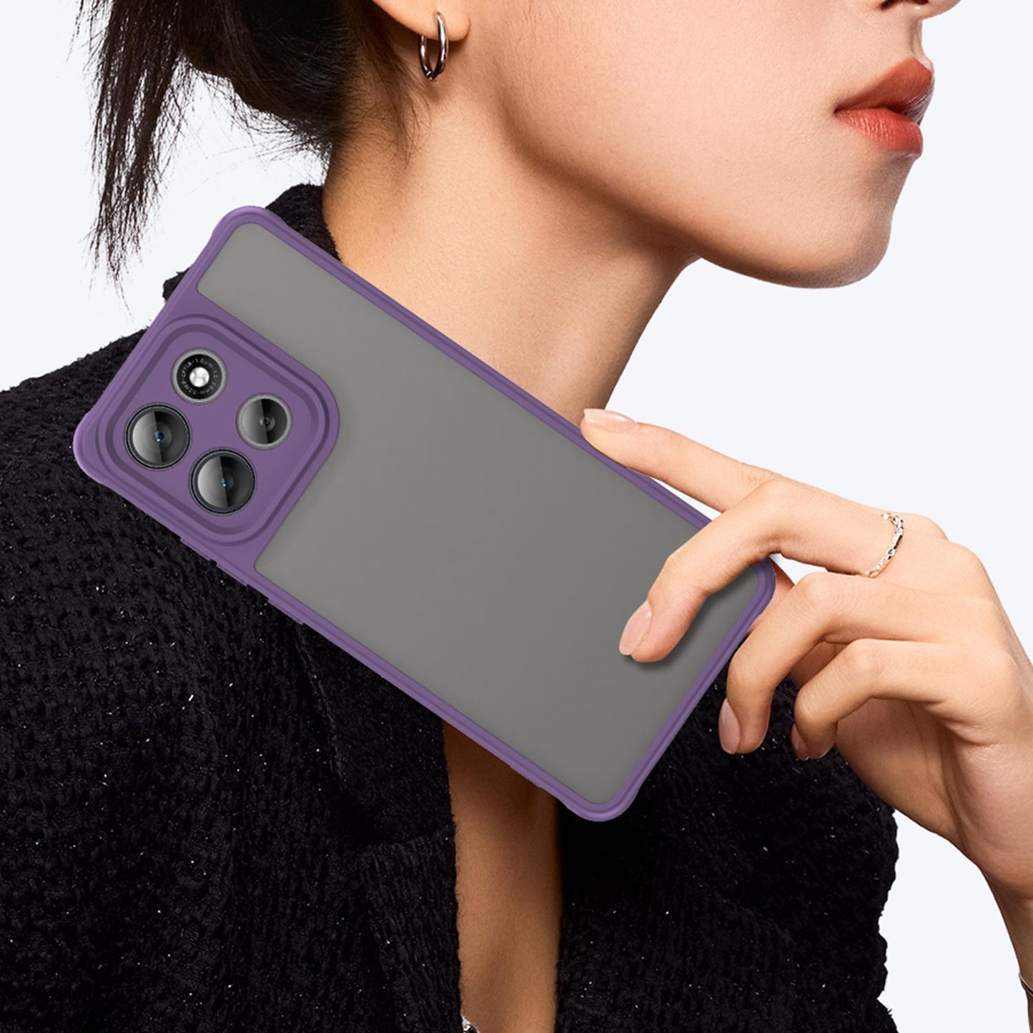 Motorola Moto G100 Pro 5G TPU Hybrid PC Frosted Phone Case with Durable Scratch, Dirt & Wear Protection, Precise Cutouts, Lightweight Easy-Fit Slim Cover