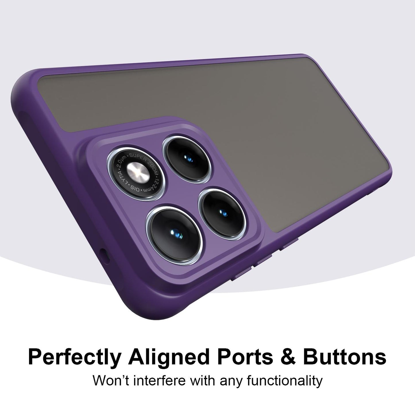 Motorola Edge 70 Fusion 5G TPU Hybrid PC Frosted Phone Case with Durable Scratch, Dirt & Wear Protection, Precise Cutouts, Lightweight Easy-Fit Slim Cover
