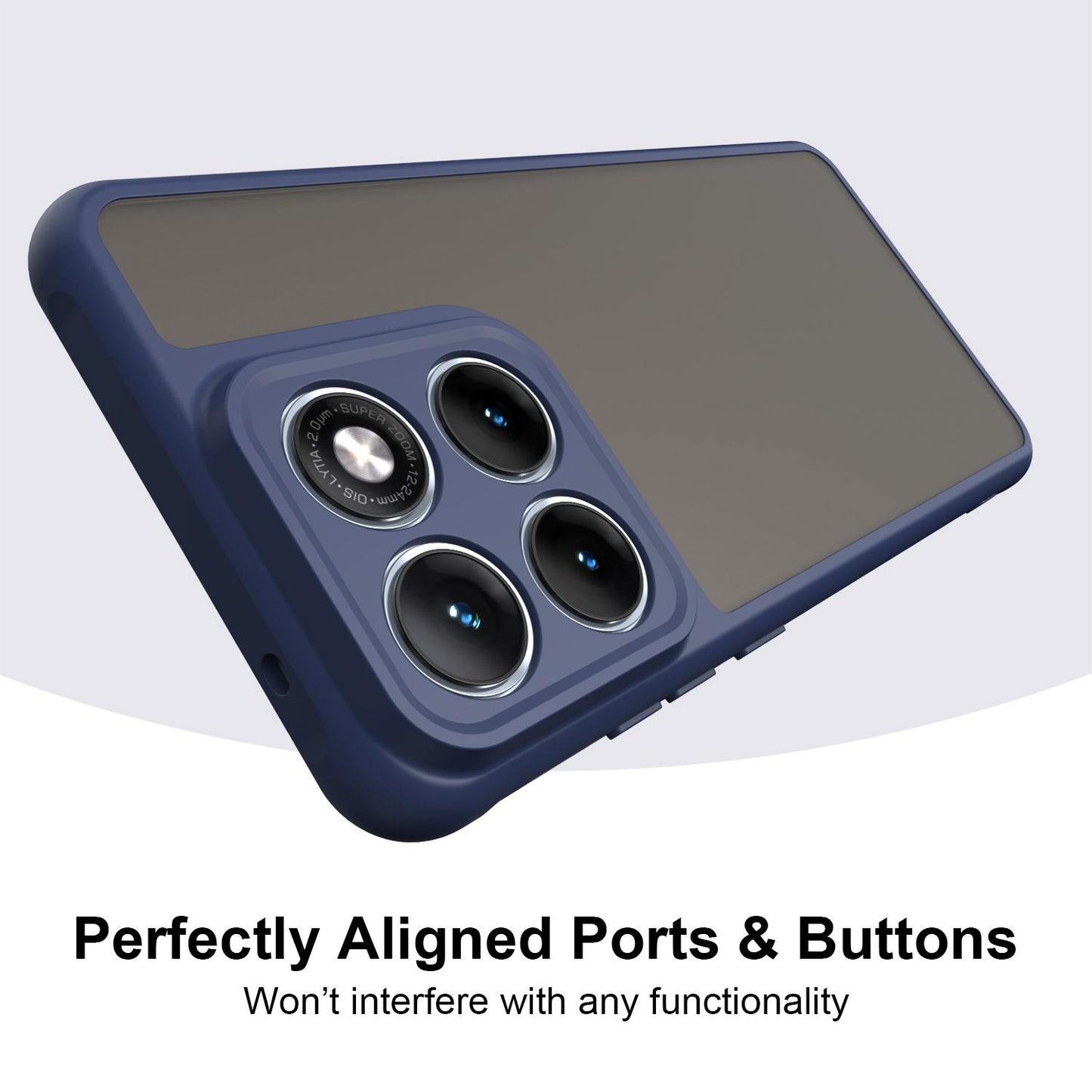 Motorola Edge 70 Fusion+ 5G TPU Hybrid PC Frosted Phone Case with Durable Scratch, Dirt & Wear Protection, Precise Cutouts, Lightweight Easy-Fit Slim Cover