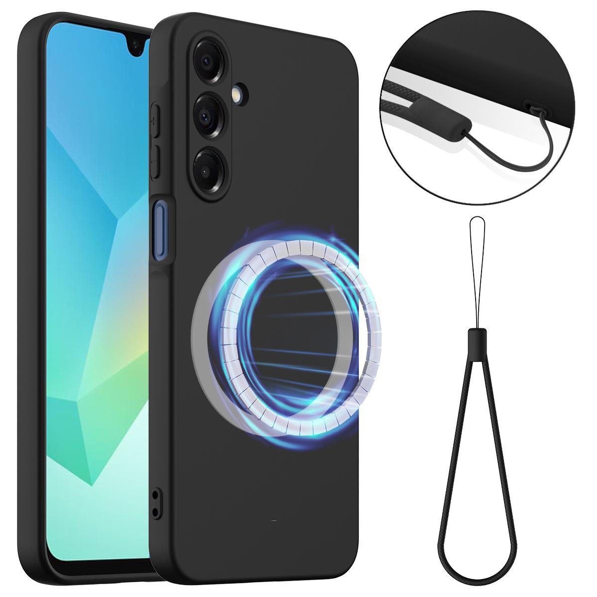 Samsung Galaxy A15 5G Shockproof Silicone MagSafe Phone Case with Microfibre Lining Magnetic Cover