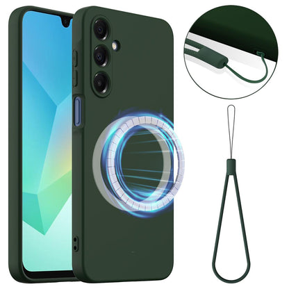 Samsung Galaxy A15 4G Shockproof Silicone MagSafe Phone Case with Microfibre Lining Magnetic Cover