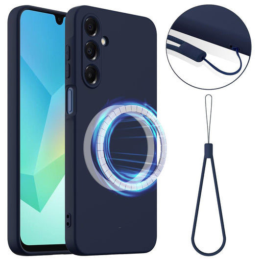 Samsung Galaxy A35 5G Shockproof Silicone MagSafe Phone Case with Microfibre Lining Magnetic Cover