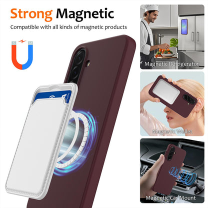 Samsung Galaxy A36 5G Shockproof Silicone MagSafe Phone Case with Microfibre Lining Magnetic Cover