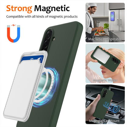 Samsung Galaxy A36 5G Shockproof Silicone MagSafe Phone Case with Microfibre Lining Magnetic Cover