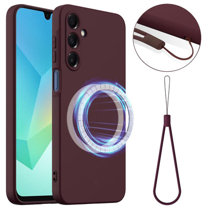 Samsung Galaxy M17 Shockproof Silicone MagSafe Phone Case with Microfibre Lining Magnetic Cover
