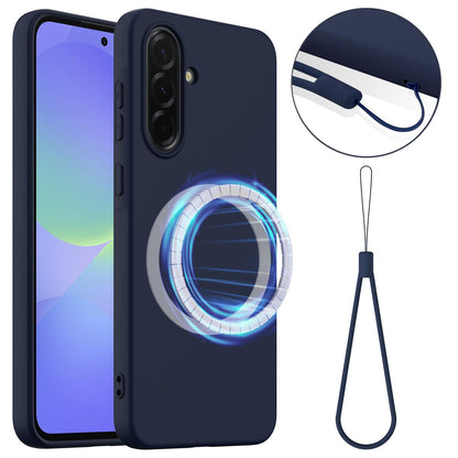 Samsung Galaxy A37 5G Shockproof Silicone MagSafe Phone Case with Microfibre Lining Magnetic Cover