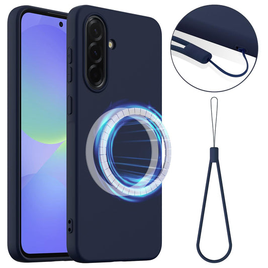 Samsung Galaxy A37 5G Shockproof Silicone MagSafe Phone Case with Microfibre Lining Magnetic Cover