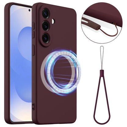 Samsung Galaxy A57 5G Shockproof Silicone MagSafe Phone Case with Microfibre Lining Magnetic Cover