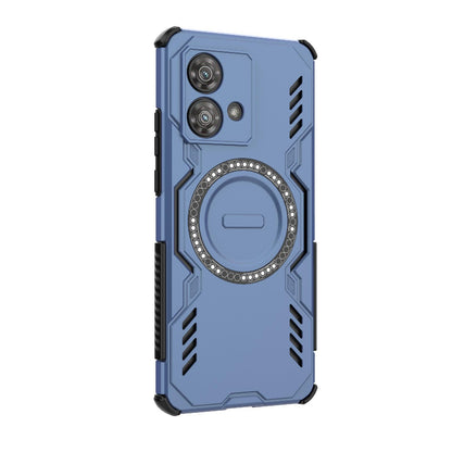 Motorola Edge 40 Neo 5G Butterfly Armor MagSafe Magnetic Ring Shockproof Protective Phone Case with Stand