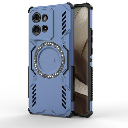 Motorola Edge 50 5G Butterfly Armor MagSafe Magnetic Ring Shockproof Protective Phone Case with Stand