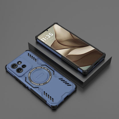 Motorola Edge 50 5G Butterfly Armor MagSafe Magnetic Ring Shockproof Protective Phone Case with Stand