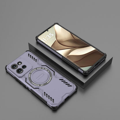 Motorola Edge 50 5G Butterfly Armor MagSafe Magnetic Ring Shockproof Protective Phone Case with Stand