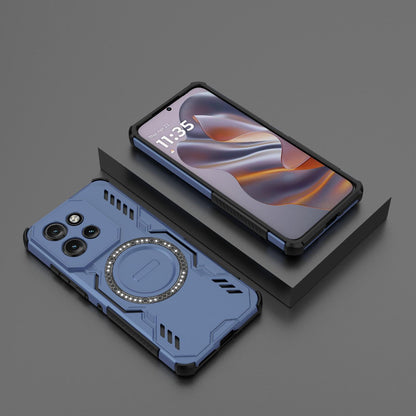 Motorola Edge 50 Neo 5G Butterfly Armor MagSafe Magnetic Ring Shockproof Protective Phone Case with Stand