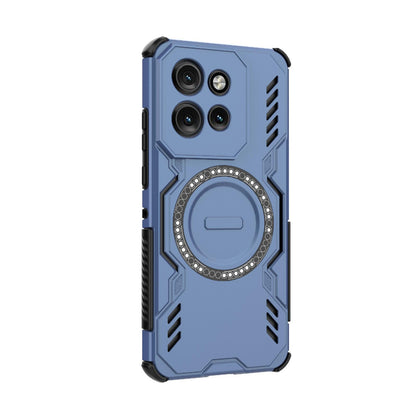 Motorola Edge 50 Neo 5G Butterfly Armor MagSafe Magnetic Ring Shockproof Protective Phone Case with Stand