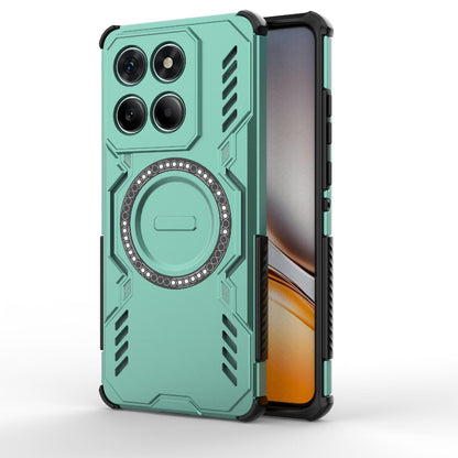 Motorola Edge 60 Fusion 5G Butterfly Armor MagSafe Magnetic Ring Shockproof Protective Phone Case with Stand