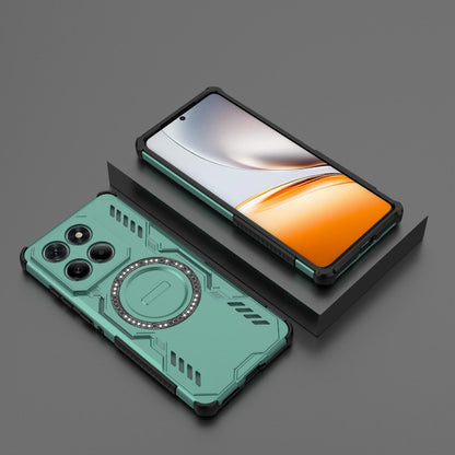 Motorola Edge 60 Fusion 5G Butterfly Armor MagSafe Magnetic Ring Shockproof Protective Phone Case with Stand