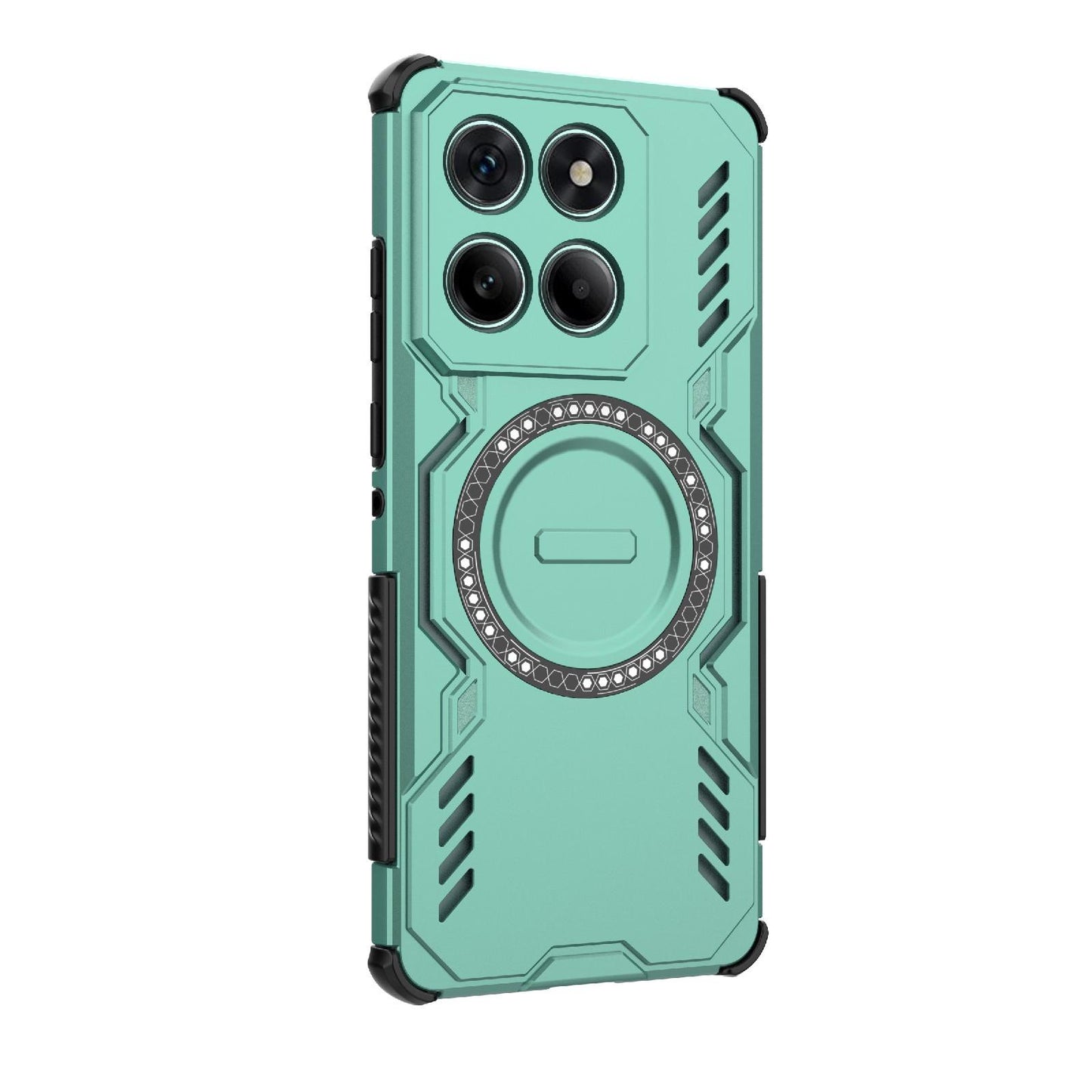 Motorola Edge 60 Fusion 5G Butterfly Armor MagSafe Magnetic Ring Shockproof Protective Phone Case with Stand