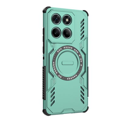 Motorola Edge 60 Fusion 5G Butterfly Armor MagSafe Magnetic Ring Shockproof Protective Phone Case with Stand