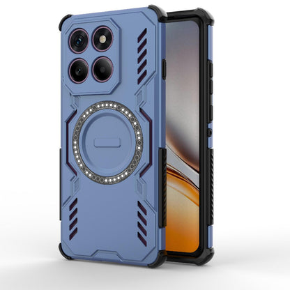 Motorola Edge 60 Pro 5G Butterfly Armor MagSafe Magnetic Ring Shockproof Protective Phone Case with Stand