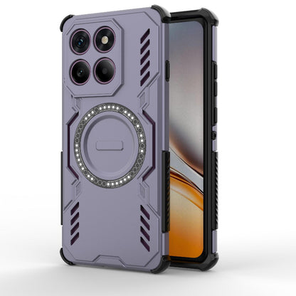 Motorola Edge 60 Pro 5G Butterfly Armor MagSafe Magnetic Ring Shockproof Protective Phone Case with Stand