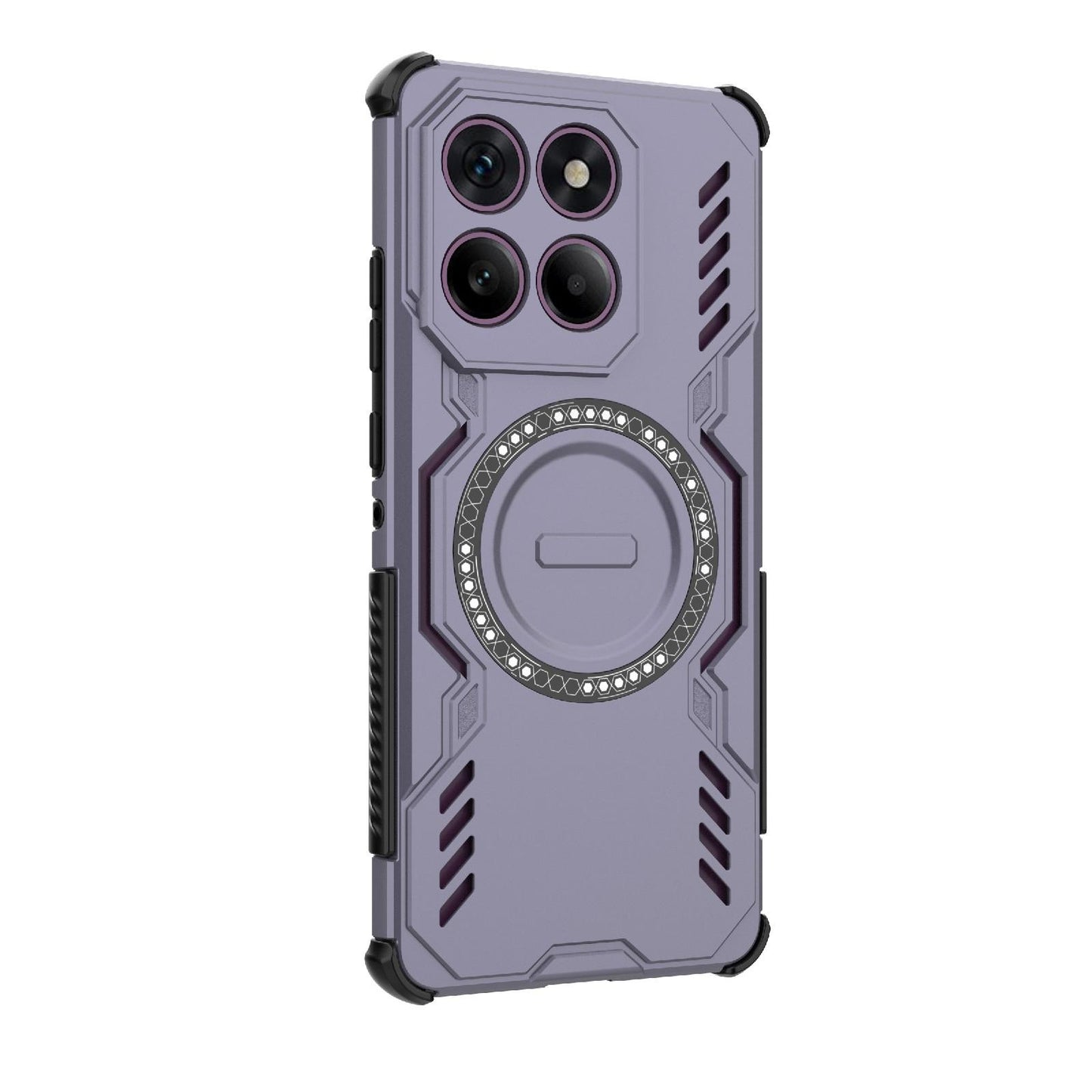 Motorola Edge 60 Pro 5G Butterfly Armor MagSafe Magnetic Ring Shockproof Protective Phone Case with Stand