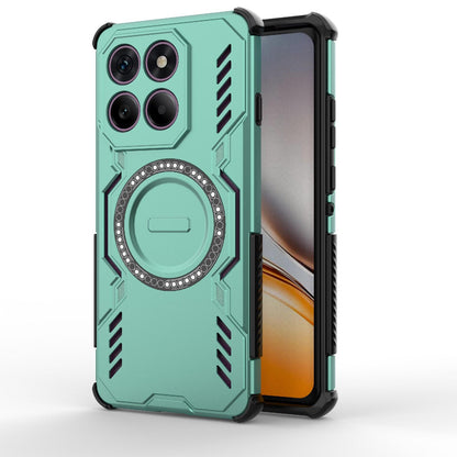 Motorola Edge 60 Pro 5G Butterfly Armor MagSafe Magnetic Ring Shockproof Protective Phone Case with Stand