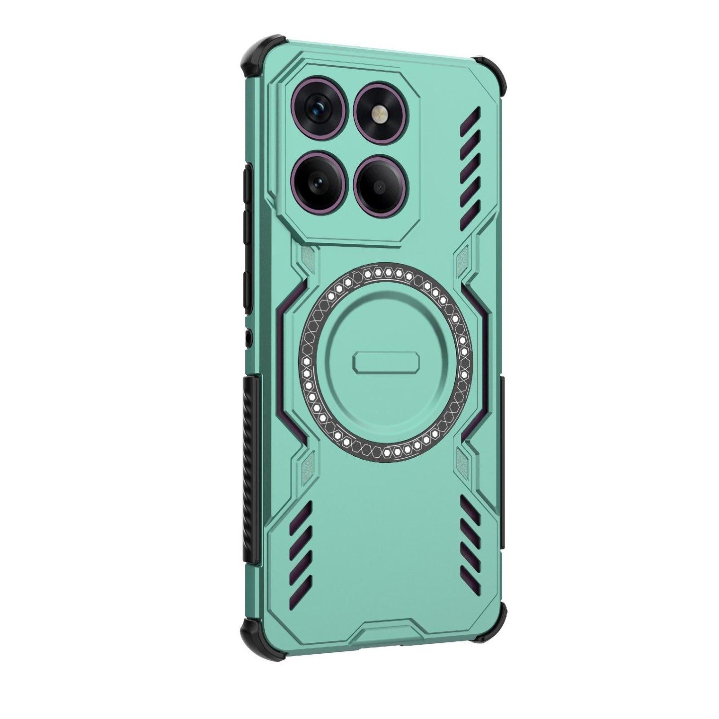 Motorola Edge 60 Pro 5G Butterfly Armor MagSafe Magnetic Ring Shockproof Protective Phone Case with Stand