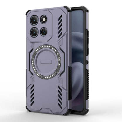Motorola Moto G86 Power 5G Butterfly Armor MagSafe Magnetic Ring Shockproof Protective Phone Case with Stand