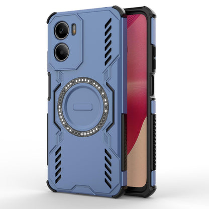 Motorola Moto G05 4G Butterfly Armor MagSafe Magnetic Ring Shockproof Protective Phone Case with Stand