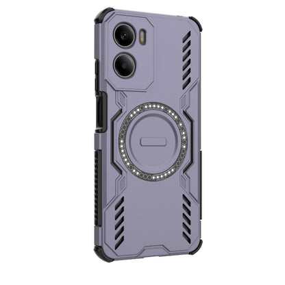 Motorola Moto G05 4G Butterfly Armor MagSafe Magnetic Ring Shockproof Protective Phone Case with Stand