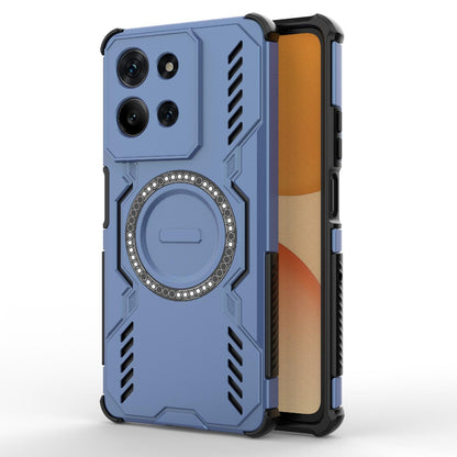 Motorola Moto G75 5G Butterfly Armor MagSafe Magnetic Ring Shockproof Protective Phone Case with Stand