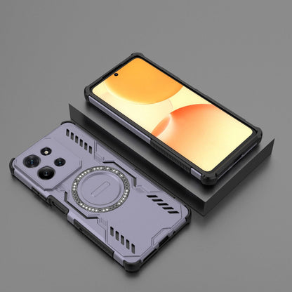 Motorola Moto G75 5G Butterfly Armor MagSafe Magnetic Ring Shockproof Protective Phone Case with Stand