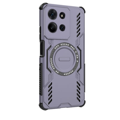 Motorola Moto G75 5G Butterfly Armor MagSafe Magnetic Ring Shockproof Protective Phone Case with Stand