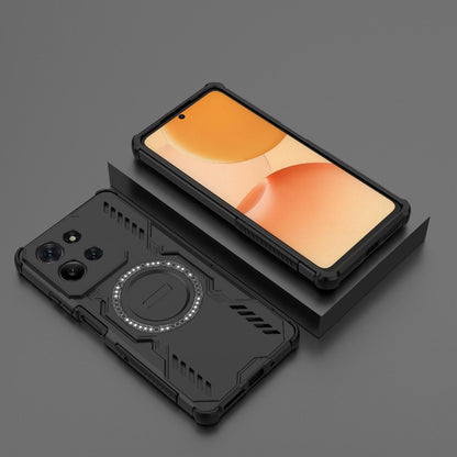 Motorola Moto G75 5G Butterfly Armor MagSafe Magnetic Ring Shockproof Protective Phone Case with Stand
