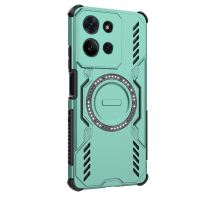 Motorola Moto G75 5G Butterfly Armor MagSafe Magnetic Ring Shockproof Protective Phone Case with Stand