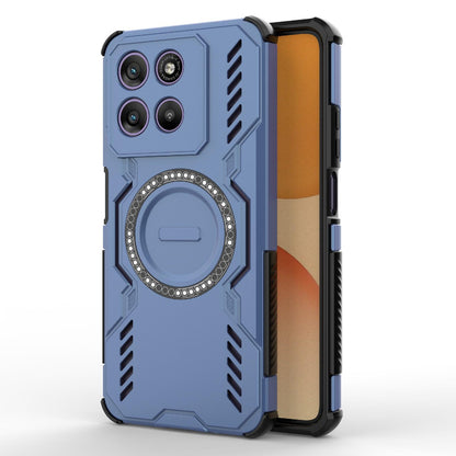 Motorola Moto G67 Power 5G India Butterfly Armor MagSafe Magnetic Ring Shockproof Protective Phone Case with Stand