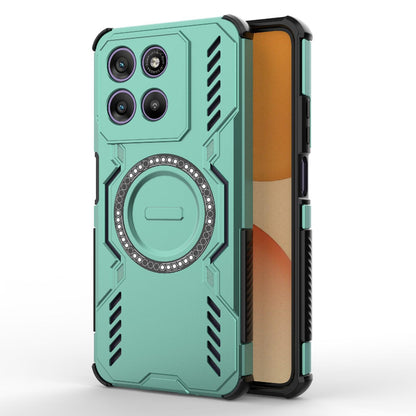 Motorola Moto G67 Power 5G India Butterfly Armor MagSafe Magnetic Ring Shockproof Protective Phone Case with Stand