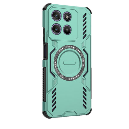 Motorola Moto G67 Power 5G India Butterfly Armor MagSafe Magnetic Ring Shockproof Protective Phone Case with Stand