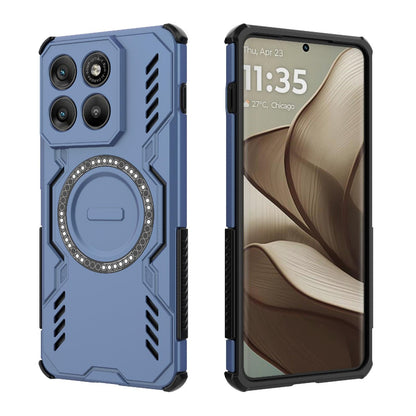 Motorola Edge 70 5G Butterfly Armor MagSafe Magnetic Ring Shockproof Protective Phone Case with Stand