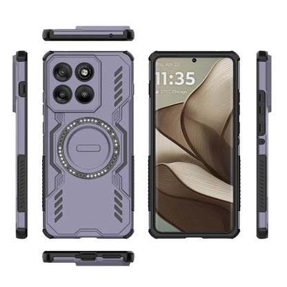 Motorola Edge 70 5G Butterfly Armor MagSafe Magnetic Ring Shockproof Protective Phone Case with Stand