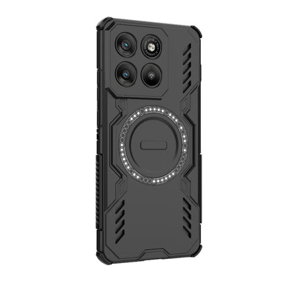 Motorola Edge 70 5G Butterfly Armor MagSafe Magnetic Ring Shockproof Protective Phone Case with Stand