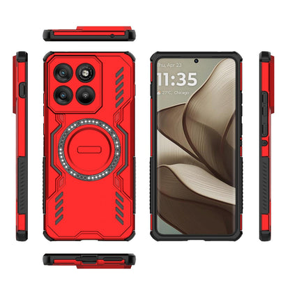 Motorola Edge 70 5G Butterfly Armor MagSafe Magnetic Ring Shockproof Protective Phone Case with Stand