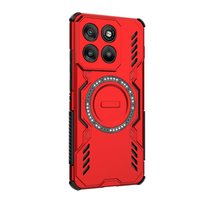 Motorola Edge 70 5G Butterfly Armor MagSafe Magnetic Ring Shockproof Protective Phone Case with Stand