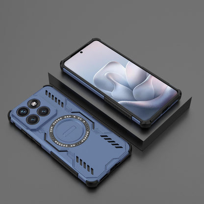 Motorola Edge 70 Fusion 5G Butterfly Armor MagSafe Magnetic Ring Shockproof Protective Phone Case with Stand