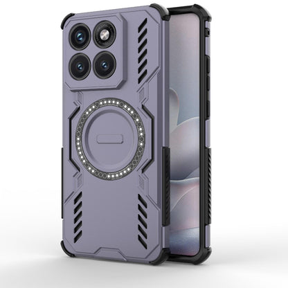 Motorola Edge 70 Fusion 5G Butterfly Armor MagSafe Magnetic Ring Shockproof Protective Phone Case with Stand