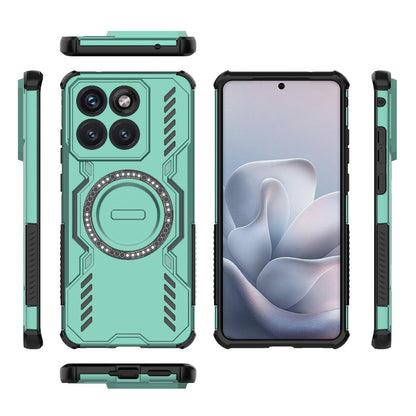 Motorola Edge 70 Fusion 5G Butterfly Armor MagSafe Magnetic Ring Shockproof Protective Phone Case with Stand